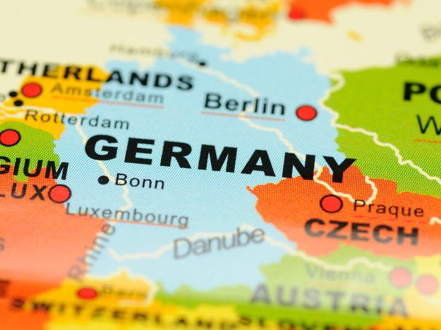 Landkarte von Deutschland - Regional sind die Kosten für DJs sehr unterschiedlich